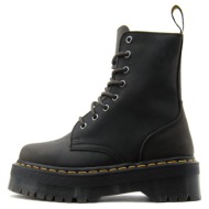  jadon leather pull up platform biker boots unisex dr.martens