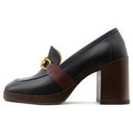  leather foulard high heel moccasins women paola ferri