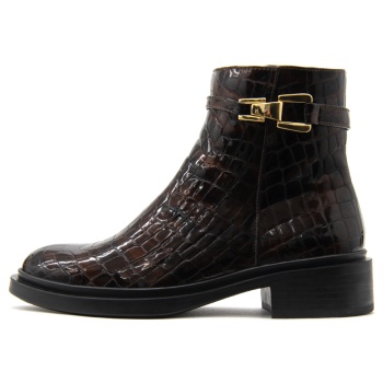 croco patent leather ankle boots women σε προσφορά