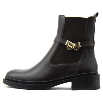 leather ankle boots women fardoulis σε προσφορά