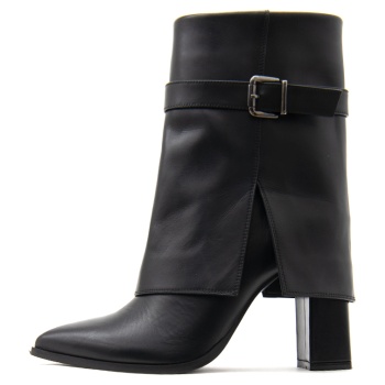 leather high heel ankle boots women σε προσφορά