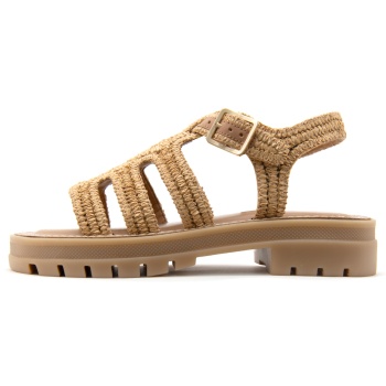 e72604 croche atanado straw sandals