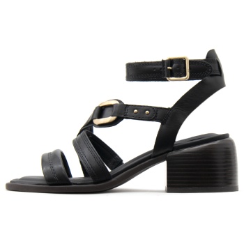 morwyn leather strap mid heel sandals