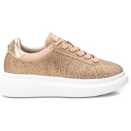  γυναικεία vegan γυναικειο sneaker με strass xti 142289 μπεζ