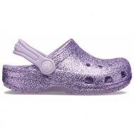 crocs - classic glitter clog k - lavender