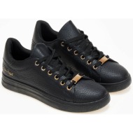  sneakers με μεταλλικές λεπτομέρειες - μαύρο/χρυσό