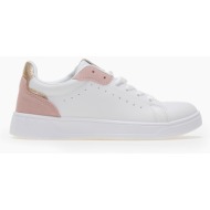  sneakers με glitter λεπτομέρεια erynn - λευκό/ροζ
