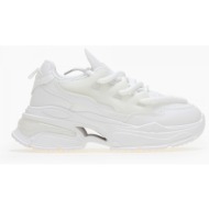  sneakers chunky με σχέδιο - λευκό