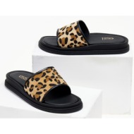  σανδάλια flatforms estil - leopard