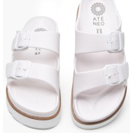  flatforms slides ateneo - λευκό