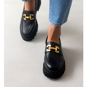 loafers δερμάτινα chunky με σχέδιο