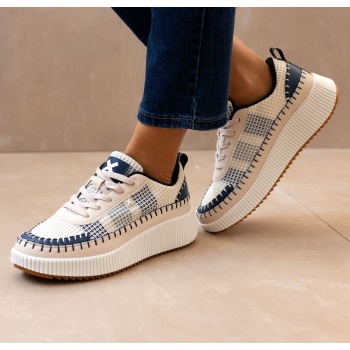 sneakers flatforms με πλεκτό σχέδιο xti