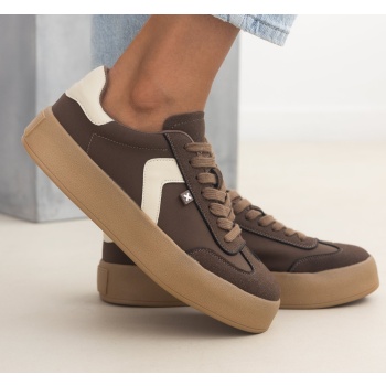 sneakers flatforms με διχρωμία xti