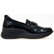  flatform loafers λουστρίνι xti 143426 - μαύρο