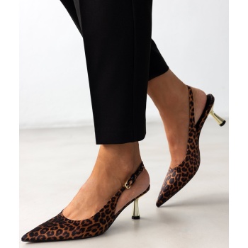 slingback γόβες με print corina 