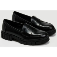  loafers με chunky σόλα - μαύρο