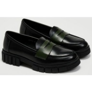  loafers με chunky σόλα - κυπαρισσί