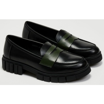 loafers με chunky σόλα - κυπαρισσί