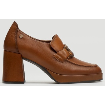 loafers δερμάτινα με φιάπα carmela