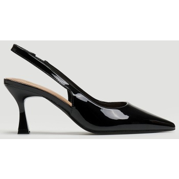 slingback μυτερές γόβες λουστρίνι erynn