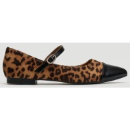  μπαλαρίνες μυτερές με print erynn - leopard