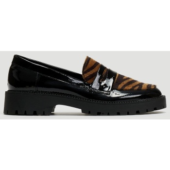 loafers λουστρίνι με ponyskin estil 