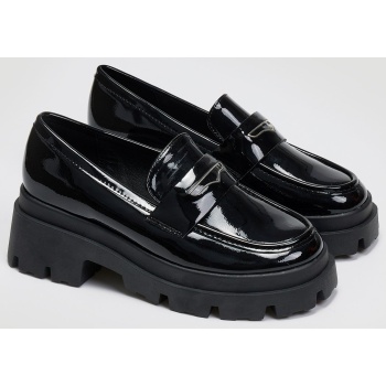 loafers chunky λουστρίνι - μαύρο