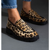  loafers με οικολογικό ponyskin estil - leopard