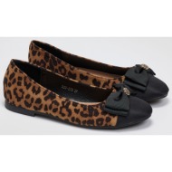  μπαλαρίνες suede με print erynn - leopard