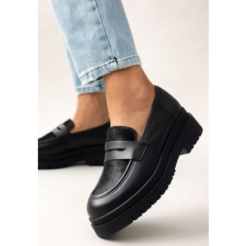 loafers δερμάτινα με ponyskin tfp 