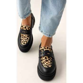 loafers δερμάτινα με ponyskin tfp 