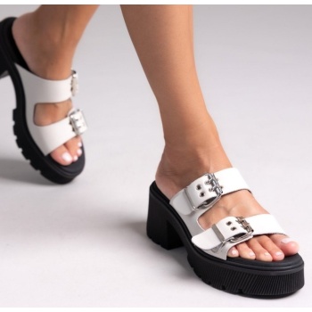 mules δερμάτινα με τοκάδες ragazza σε προσφορά