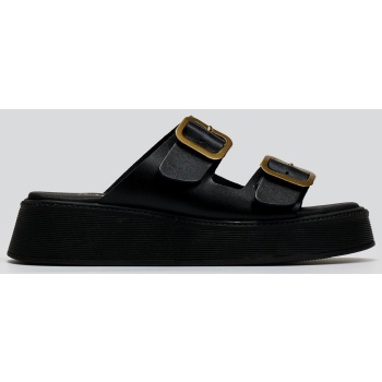 σανδάλια flatforms δερμάτινα με τοκάδες