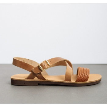 σανδάλια δερμάτινα crossover estil 