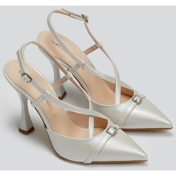 γόβες slingback μυτερές tfp - λευκό σε προσφορά