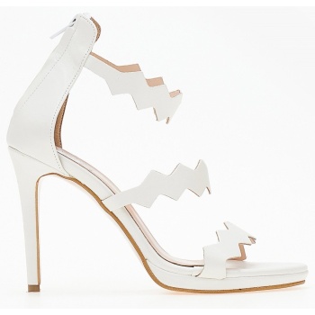 πέδιλα με φιάπα και φερμουάρ tfp - λευκό σε προσφορά