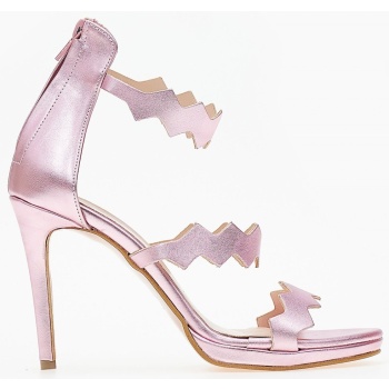 πέδιλα με φιάπα και φερμουάρ tfp - ροζ σε προσφορά