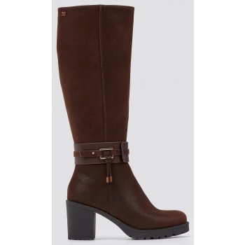 casual heel boots mariamare - brown σε προσφορά