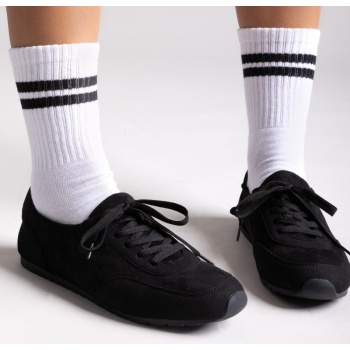 suede low-top sneakers - black suede σε προσφορά