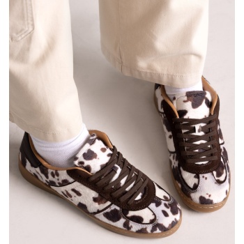sneakers corina animal print - brown σε προσφορά