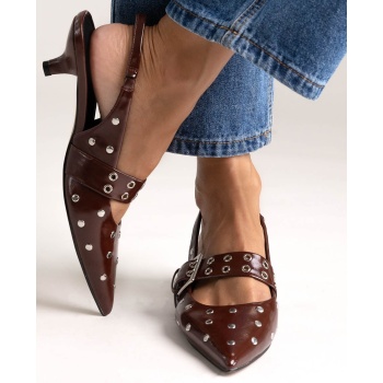 slingback heels corina - burgundy σε προσφορά
