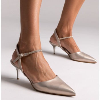 cutout crystal pumps tfp - champagne