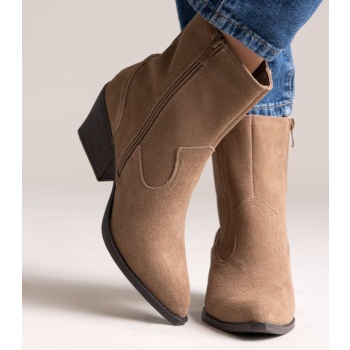 cowboy ankle boots genuine leather  σε προσφορά