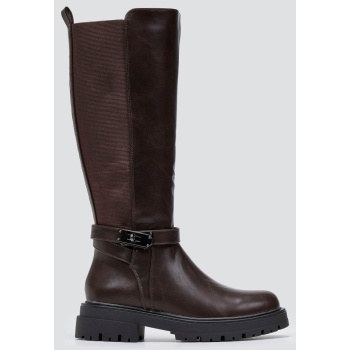casual boots elastic side panel - dark σε προσφορά