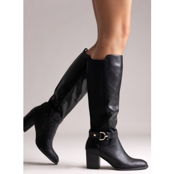 erryn boots block heel - black matte σε προσφορά