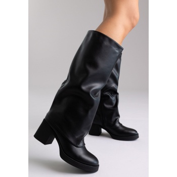 boots gaiter design - black matte σε προσφορά