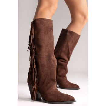 erynn cowboy boots - brown suede σε προσφορά