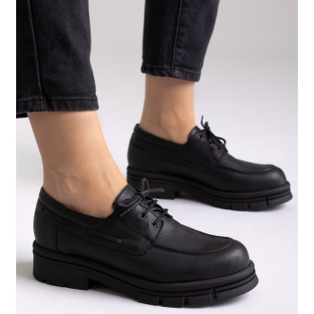 chunky sole oxfords tfp - black matte σε προσφορά