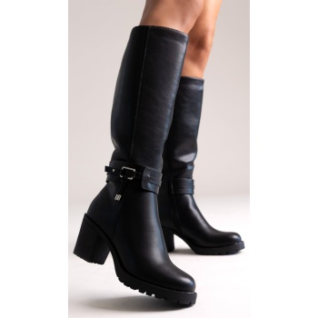 casual heel boots mariamare - black σε προσφορά