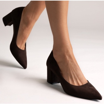tfp pointed toe pumps - brown suede σε προσφορά